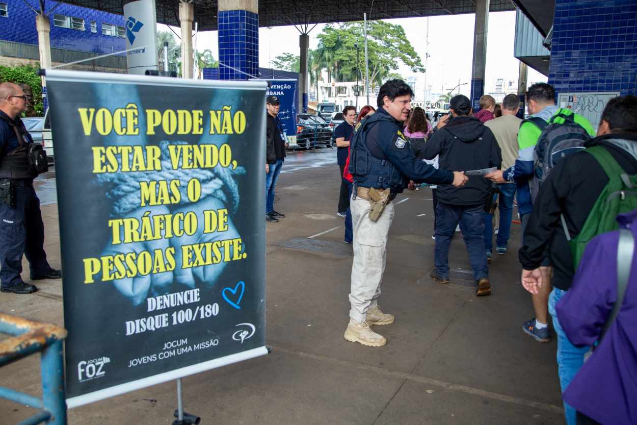 Ponte da Amizade é palco de ação para enfrentamento do tráfico de pessoas
