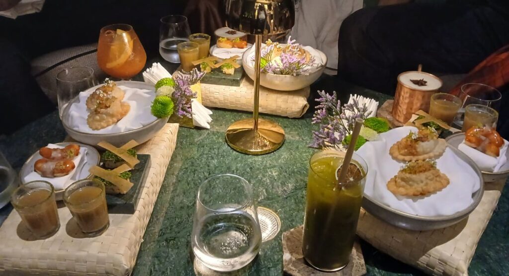 Entradas do restaurante Y, com releituras de petiscos típicos da região trinacional.