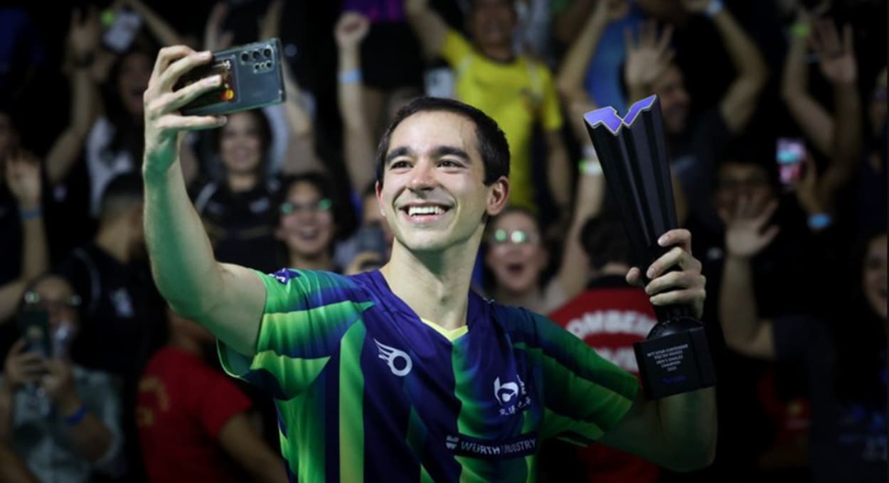 Hugo Calderano vence etapa do circuito mundial em Foz do Iguaçu