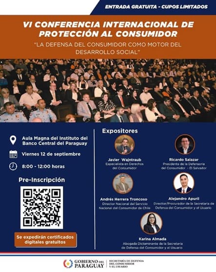 Divulgação oficial do evento no Paraguai.