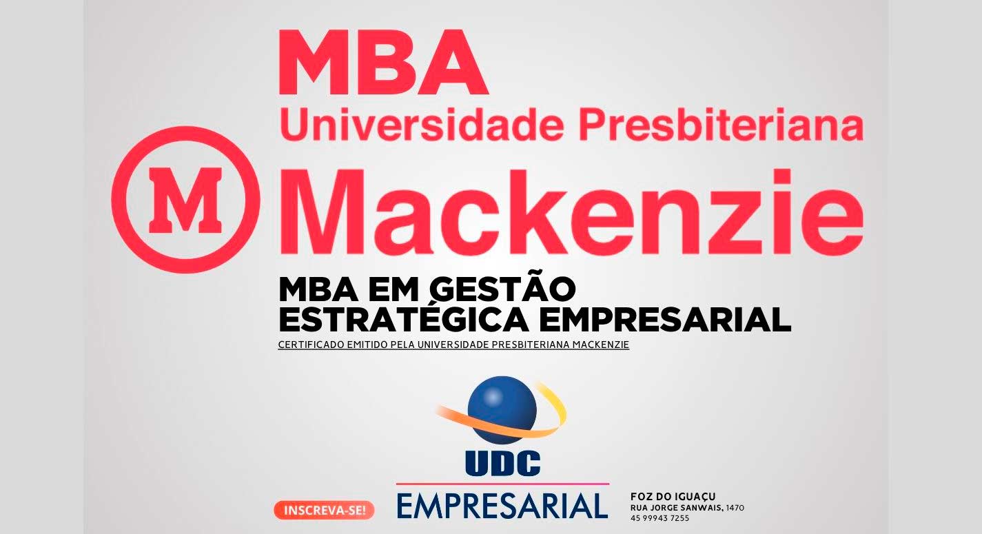UDC e Mackenzie lançam MBA em Gestão Estratégica Empresarial