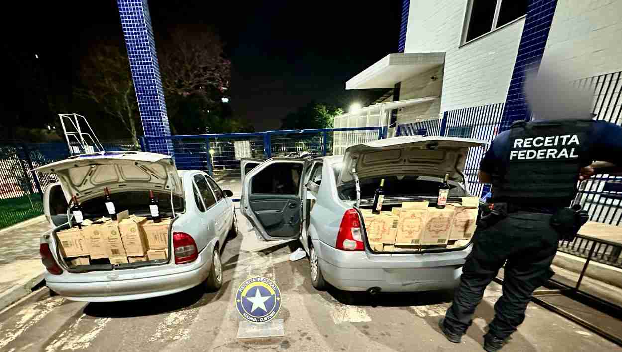Carga de vinho de R$ 160 mil é interceptada por divisão anticontrabando