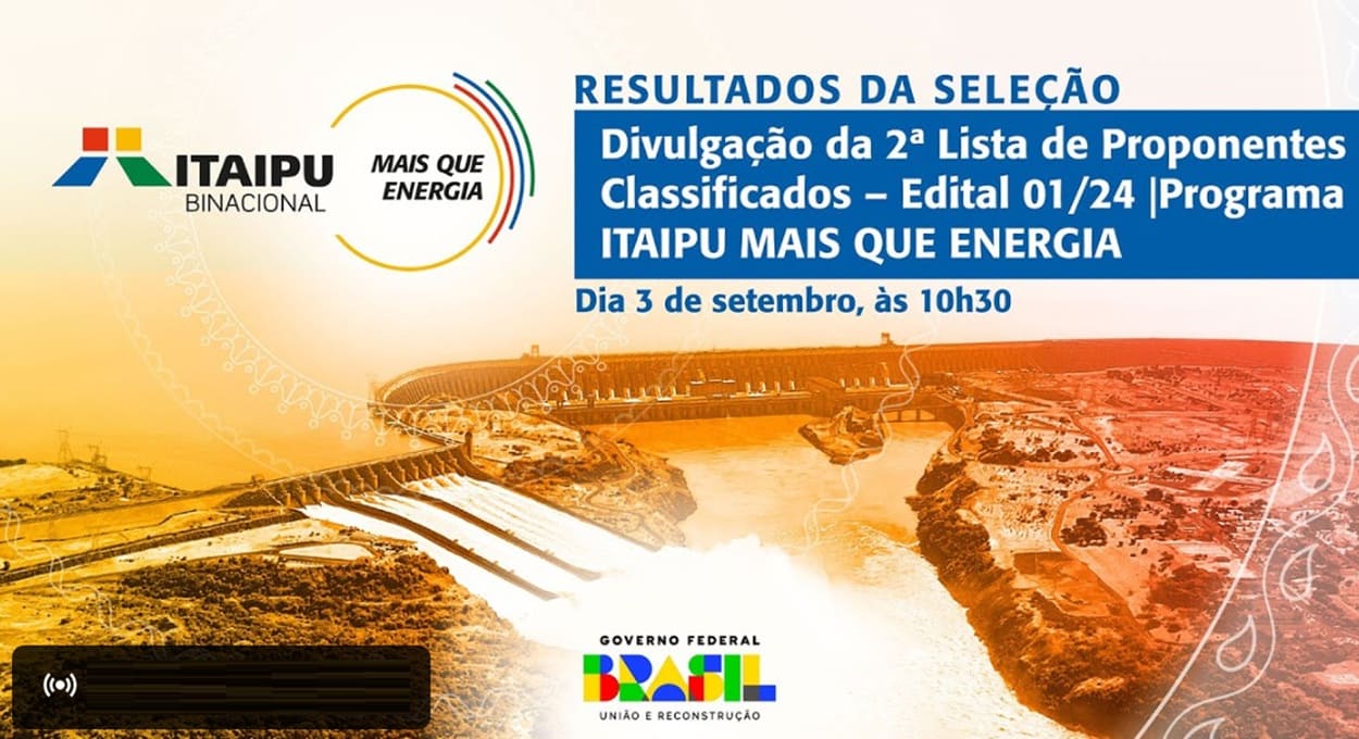 Itaipu anuncia novos contemplados do edital para organizações sociais