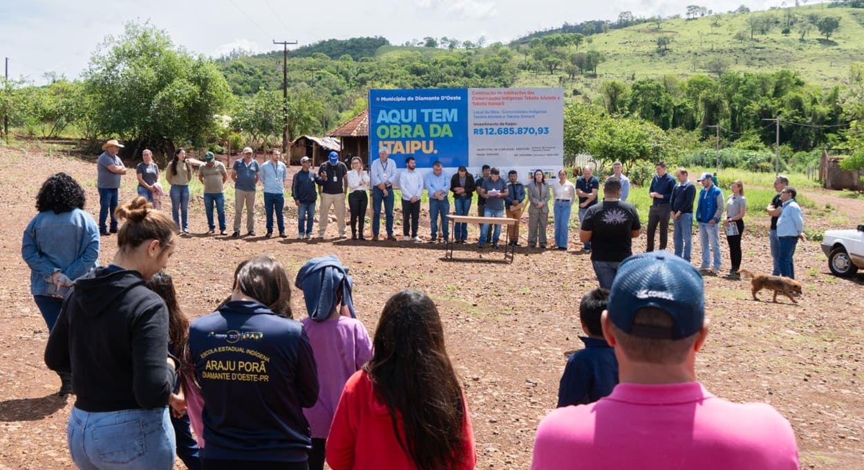 Itaipu construirá casas para indígenas de aldeias do Oeste do Paraná