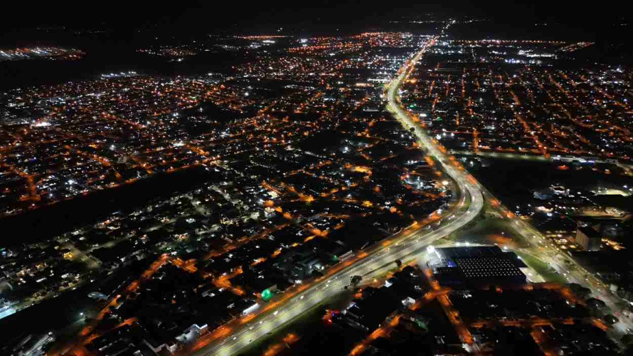 Iluminação na BR-277: confira os serviços realizados em Foz do Iguaçu