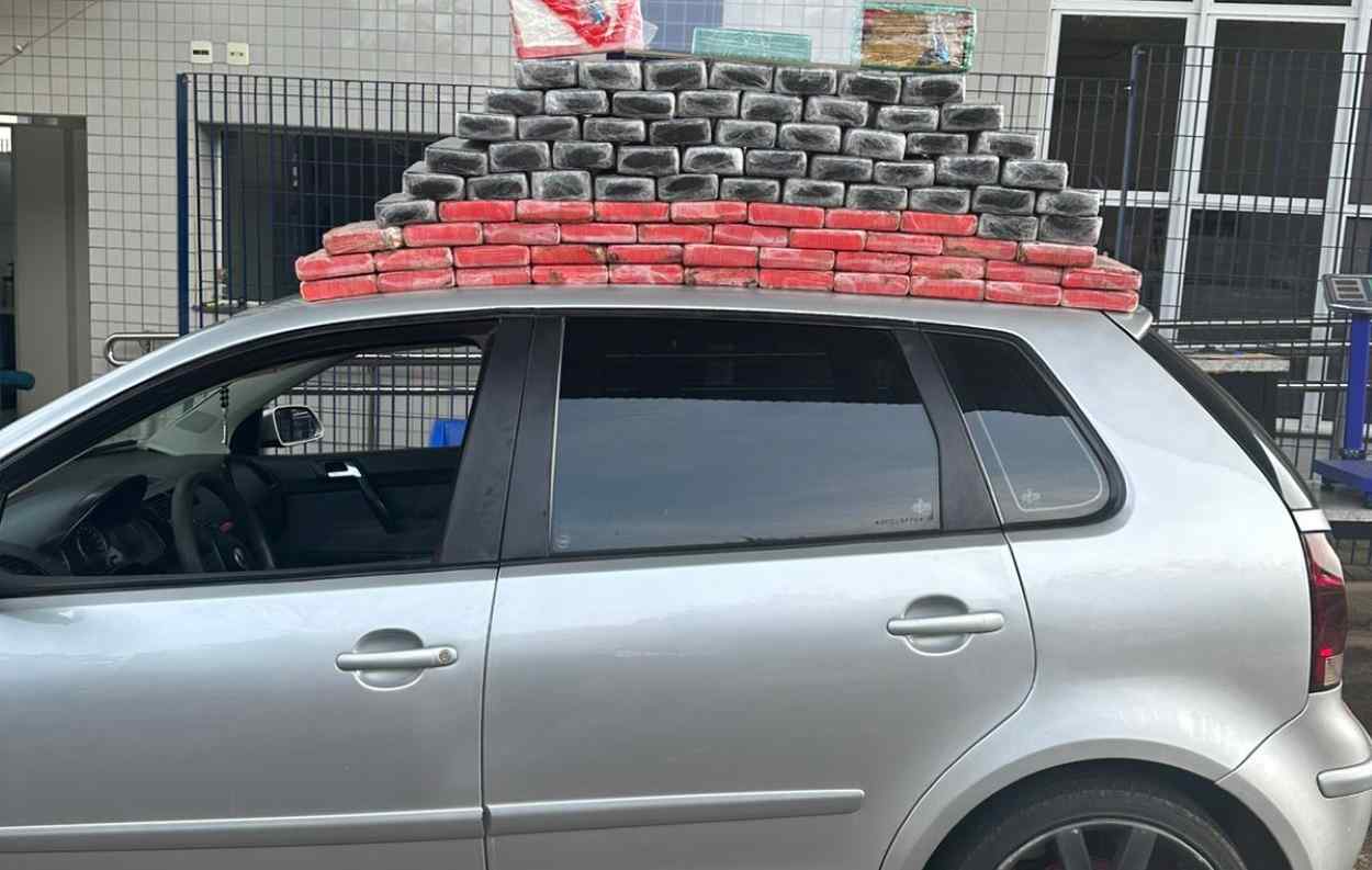 Jovem de 22 anos é preso com 95 quilos de cocaína e crack na fronteira
