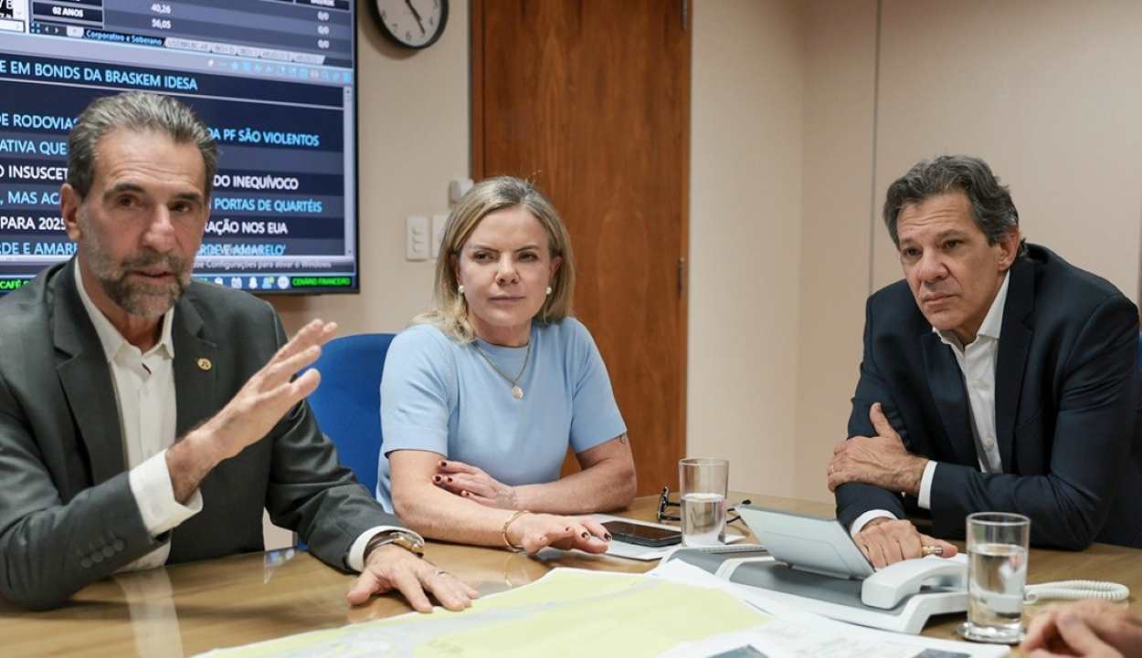 Ponte da Integração na pauta de Haddad, Gleisi e Enio Verri