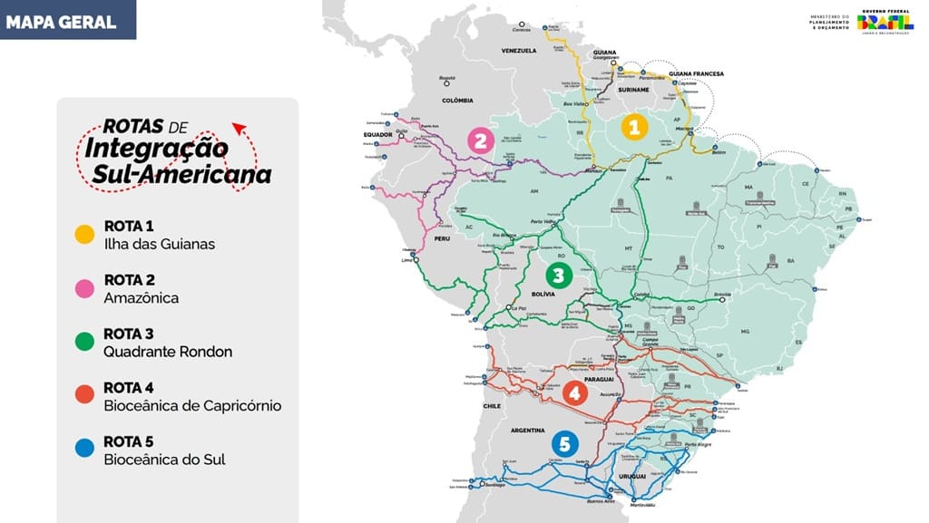 Foz do Iguaçu está nas rotas de integração.