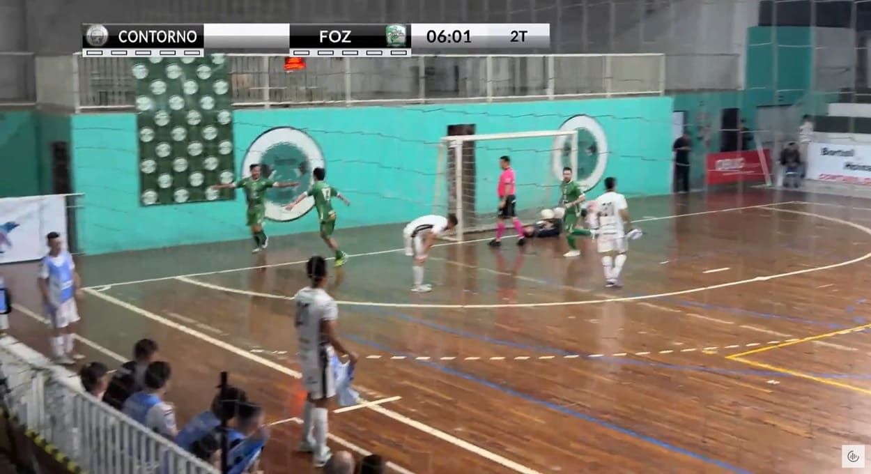 Foz Futsal larga na frente no mata-mata da Série Bronze do Paranaense