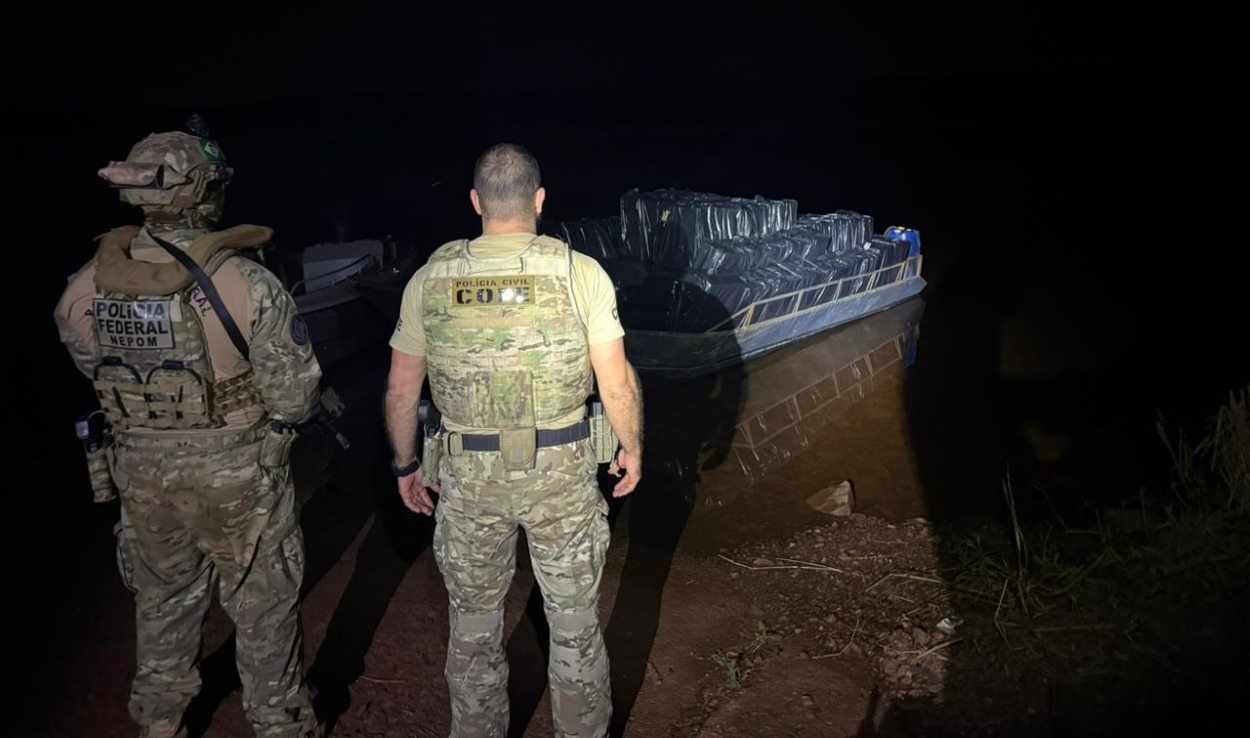 Em ação na região de fronteira, polícia apreende mais de 100 caixas de cigarro 