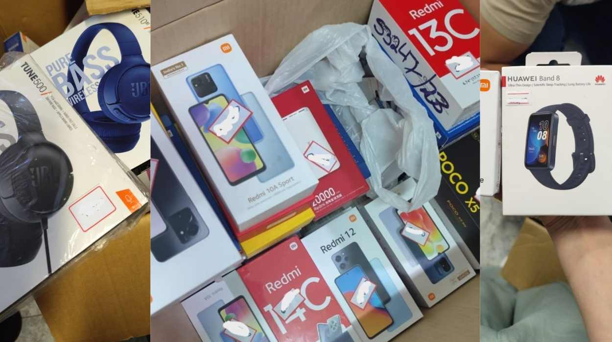 Bazar em Foz vende celulares e eletrônicos doados pela Receita