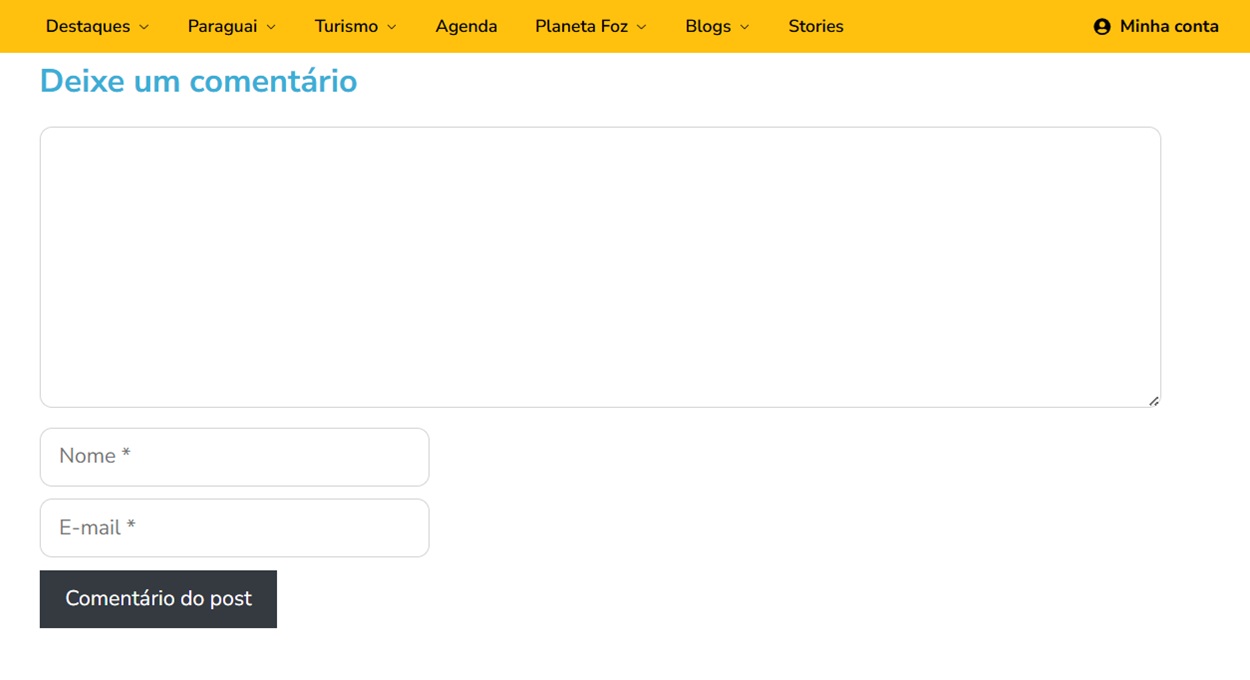Interações nos comentários: com a palavra, os leitores do H2FOZ