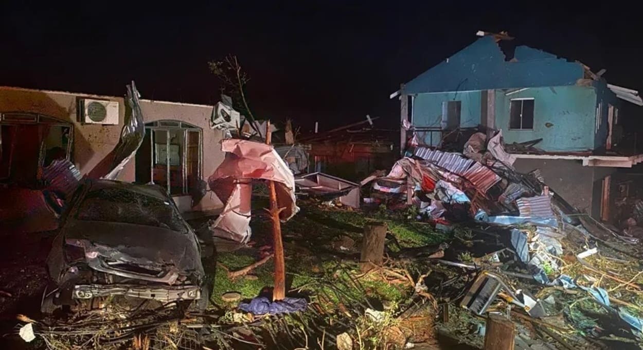 Itaipu presta apoio a vítimas do tornado em Rio Bonito do Iguaçu