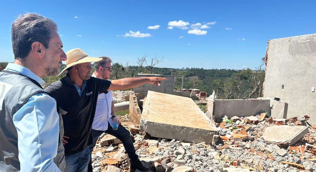 Diretor de Itaipu visita Rio Bonito do Iguaçu e reforça apoio à reconstrução