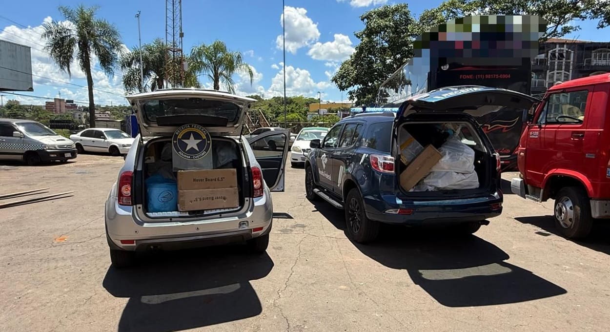 Receita Federal apreende R$ 1 milhão em mercadorias na Vila Portes