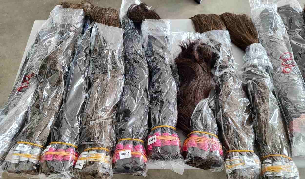 Cabelos apreendidos serão usados na confecção de perucas para pacientes com câncer