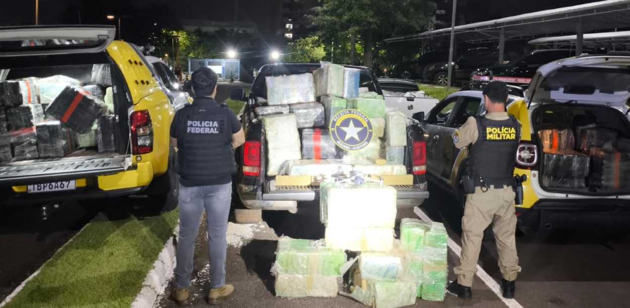 Ação integrada retira 1,5 tonelada de droga das ruas de Foz do Iguaçu