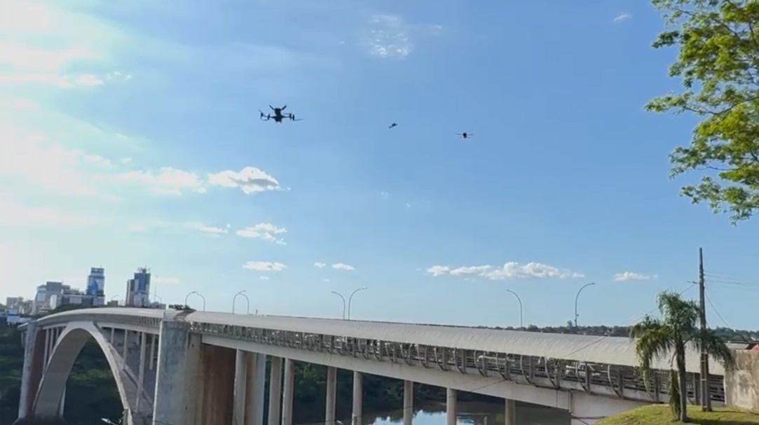Com drones, RF apreende R$ 40 milhões em mercadorias e entorpecentes na Tríplice Fronteira