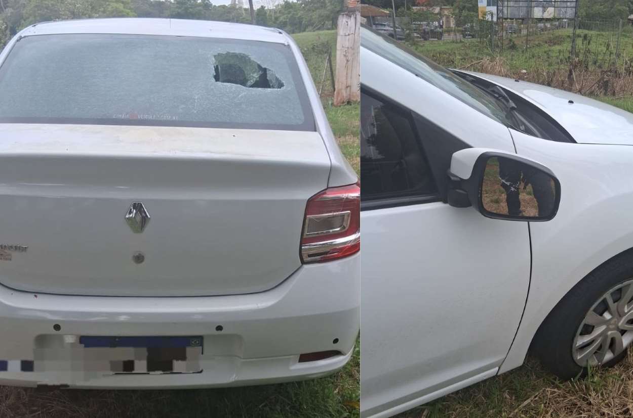 Vândalo embriagado quebra carro estacionado e é preso em flagrante