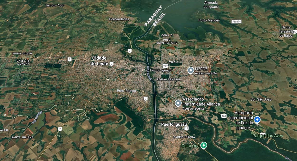 Foz do Iguaçu e a metrópole trinacional de fronteira