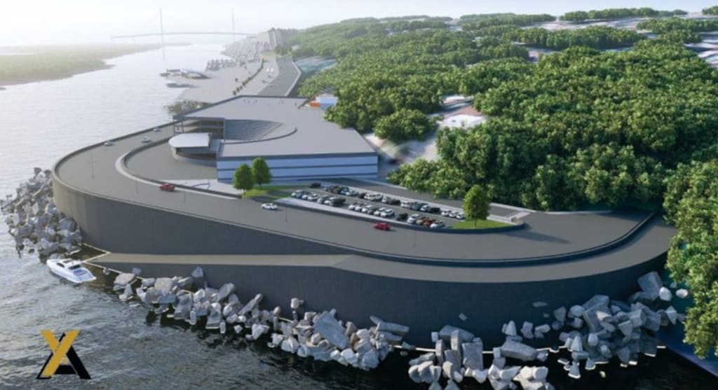 Trecho próximo ao porto histórico de Presidente Franco, no Paraguai.