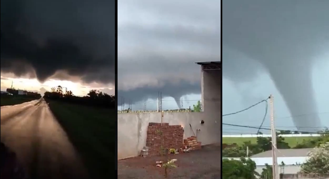 Tornado no Paraguai: veja vídeos do fenômeno em Santa Rosa del Monday