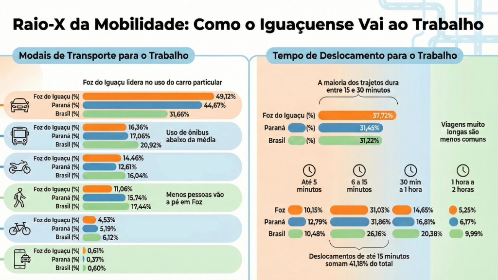 Infográfico - Mobilidade Foz do Iguaçu