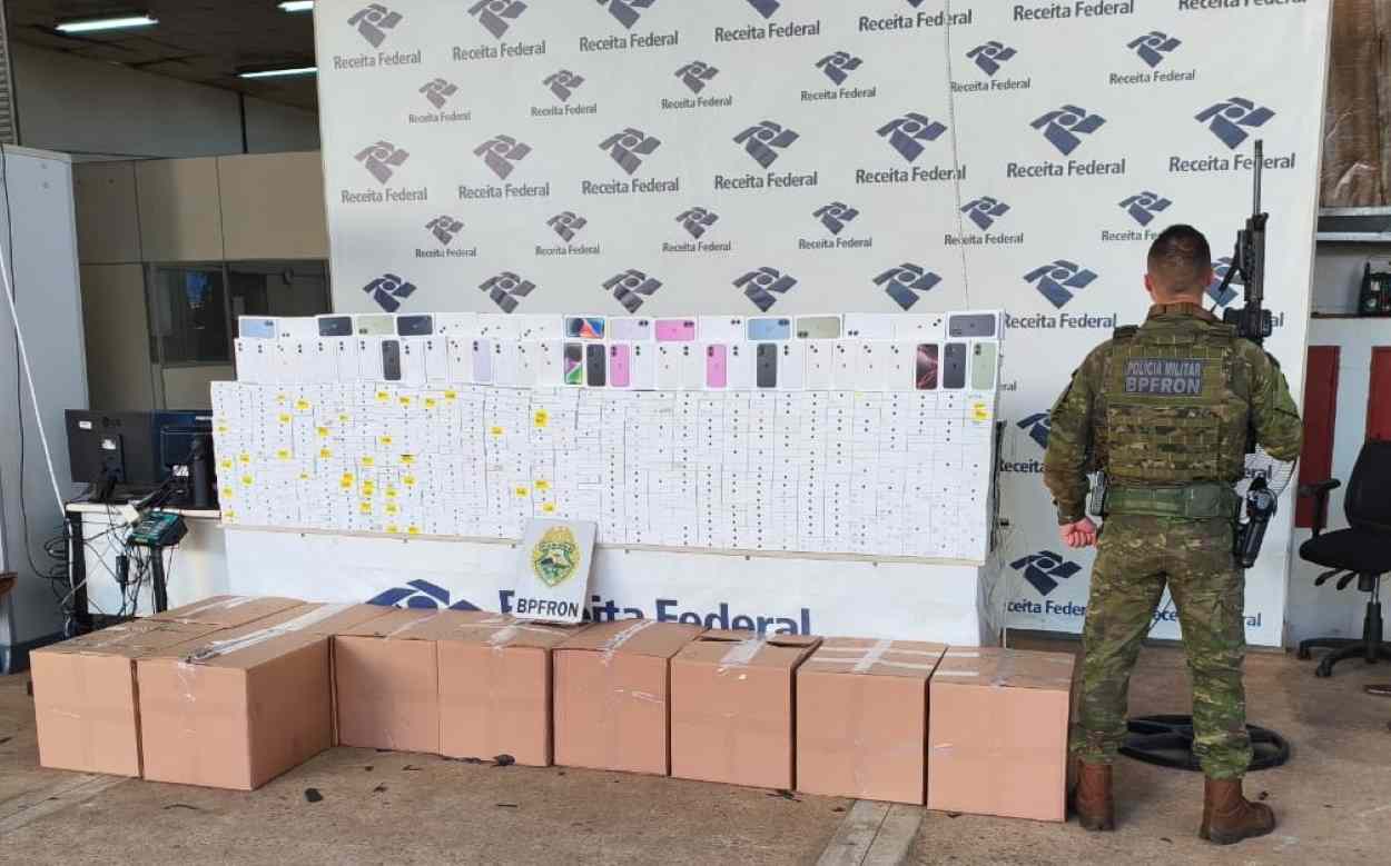 Operação intercepta carga de R$ 20 milhões em celulares Apple