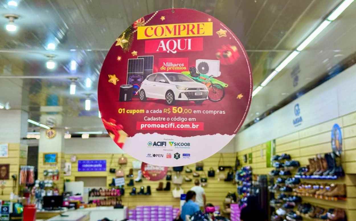 Comércio de Foz do Iguaçu projeta alta nas vendas em dezembro