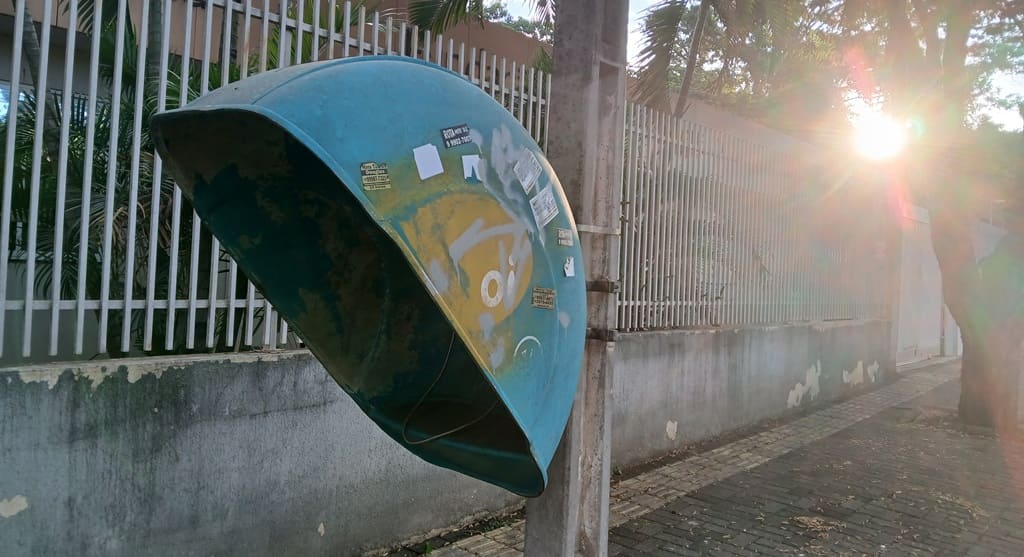 Orelhão na Avenida Araucária.