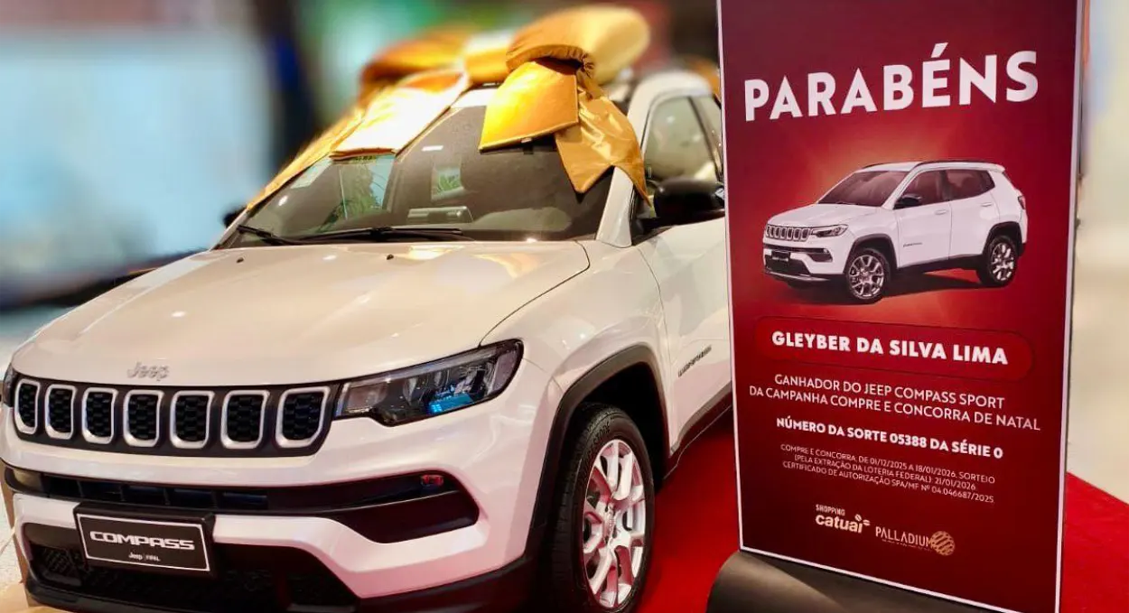 Saiba quem faturou o Jeep Compass 0km na ação do Catuaí Palladium