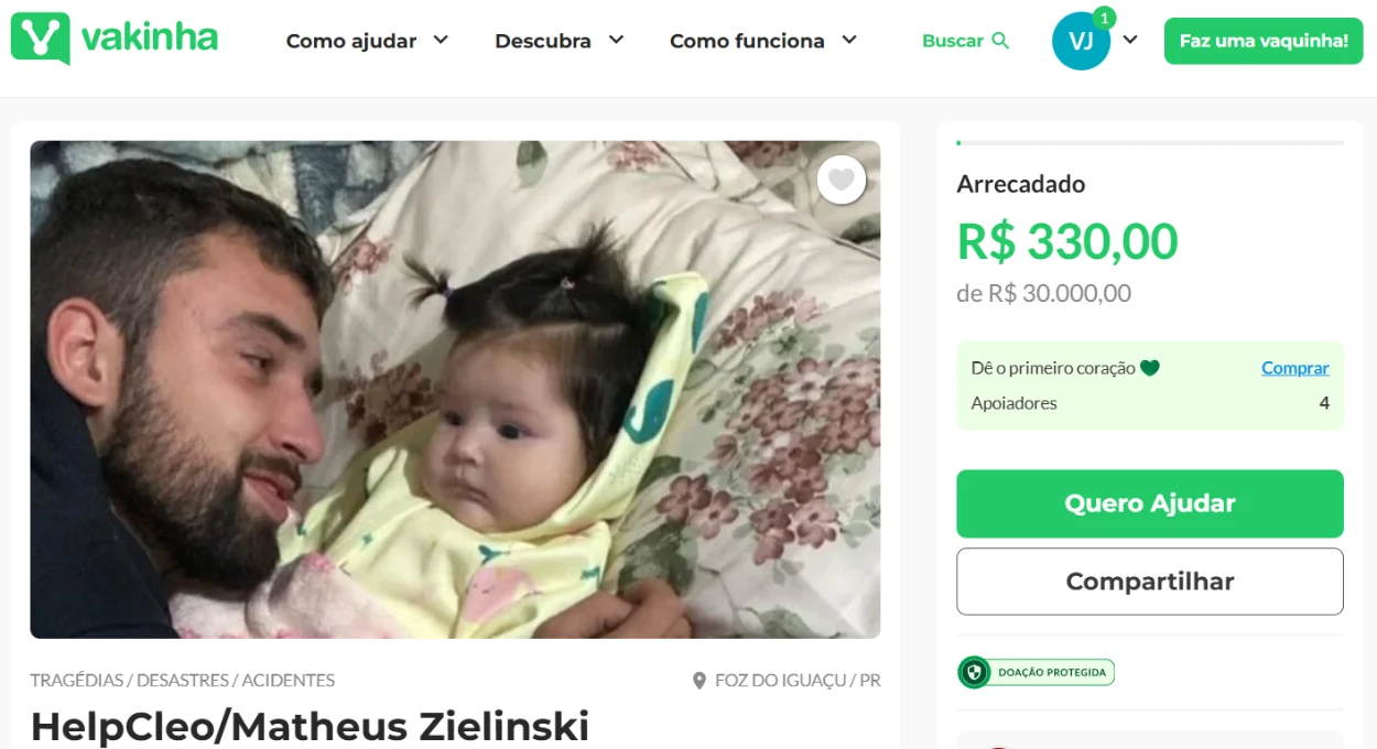 Comunidade promove “vaquinha virtual” após morte de jovem em Foz do Iguaçu