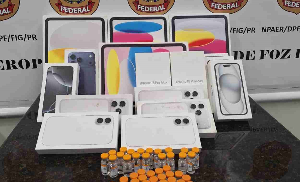 Mulher tentava embarcar com mais de R$ 100 mil em mercadorias no Aeroporto de Foz