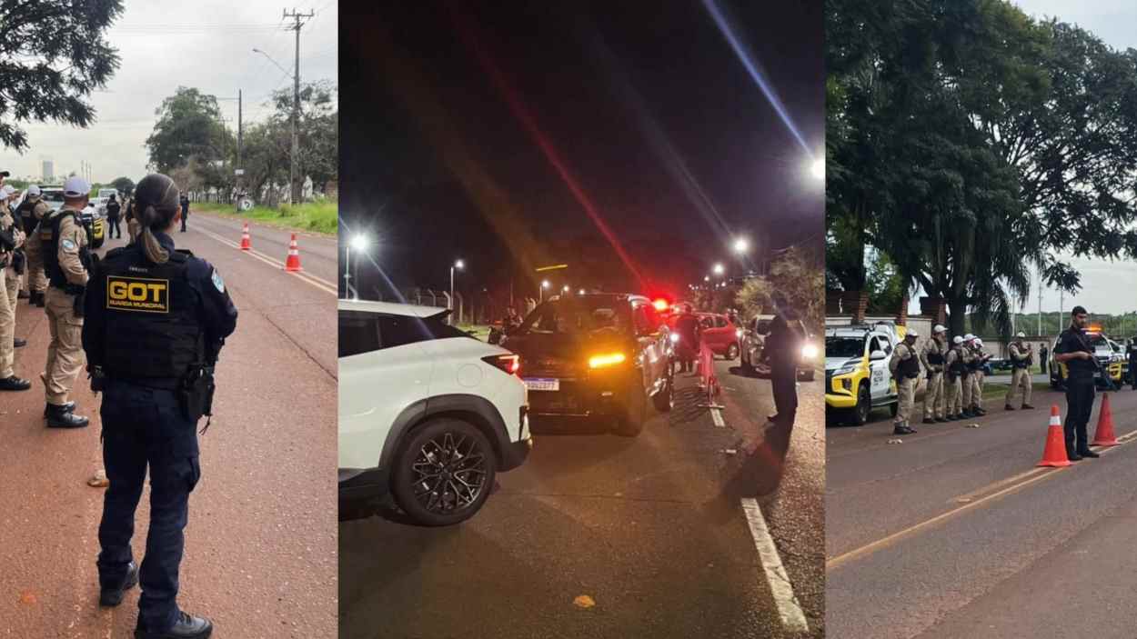 Com bloqueios estratégicos, operação vistoria 160 veículos e faz 58 autuações