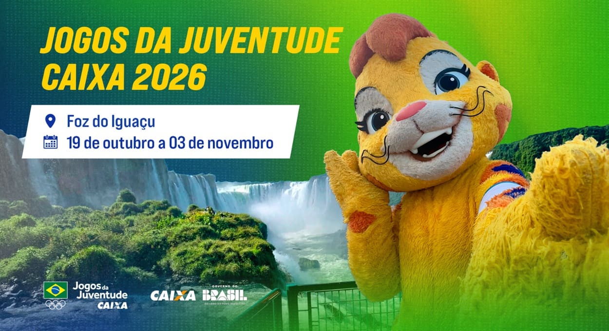 Veja as datas oficiais dos Jogos da Juventude 2026 em Foz do Iguaçu