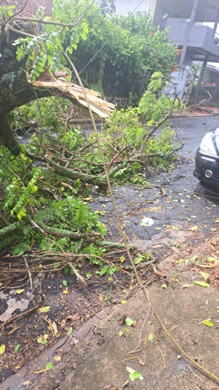 Fenômeno ocorreu de forma pontual em Foz do Iguaçu.