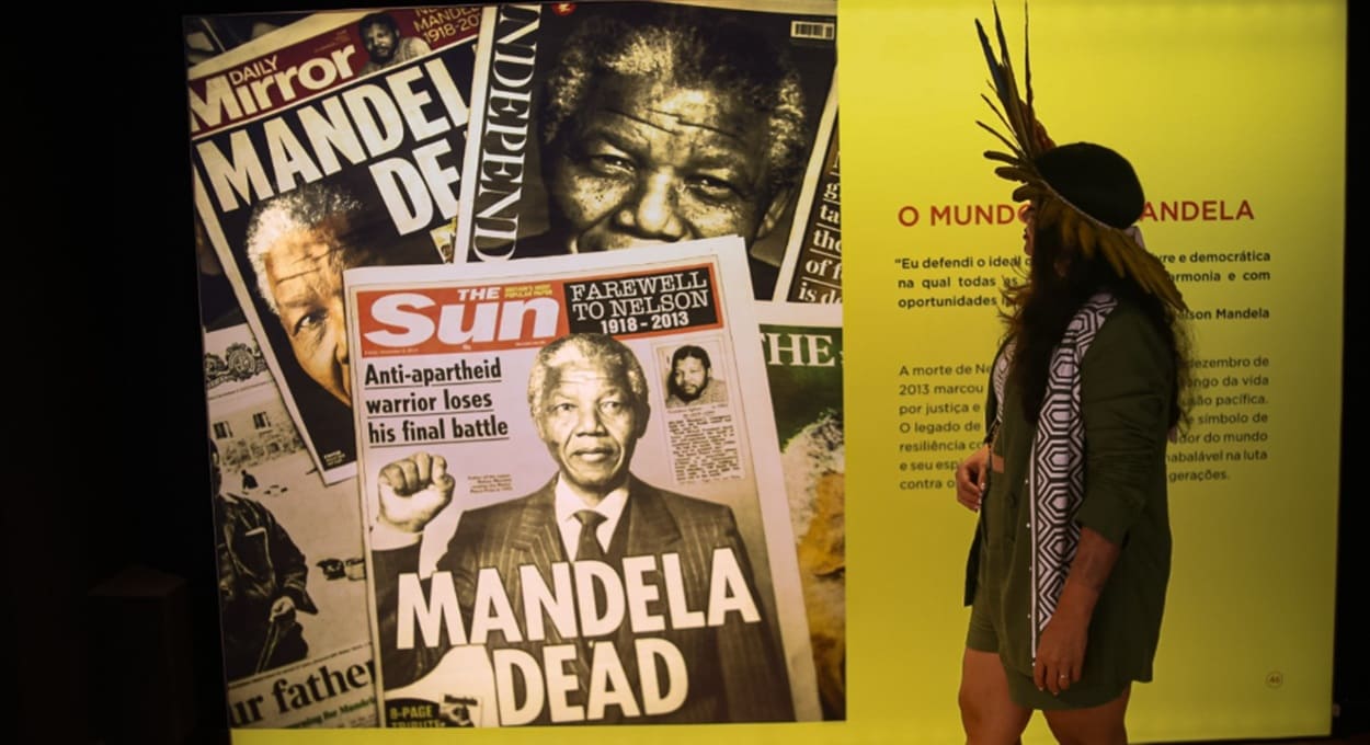 Itaipu patrocina exposição gratuita sobre a vida de Nelson Mandela