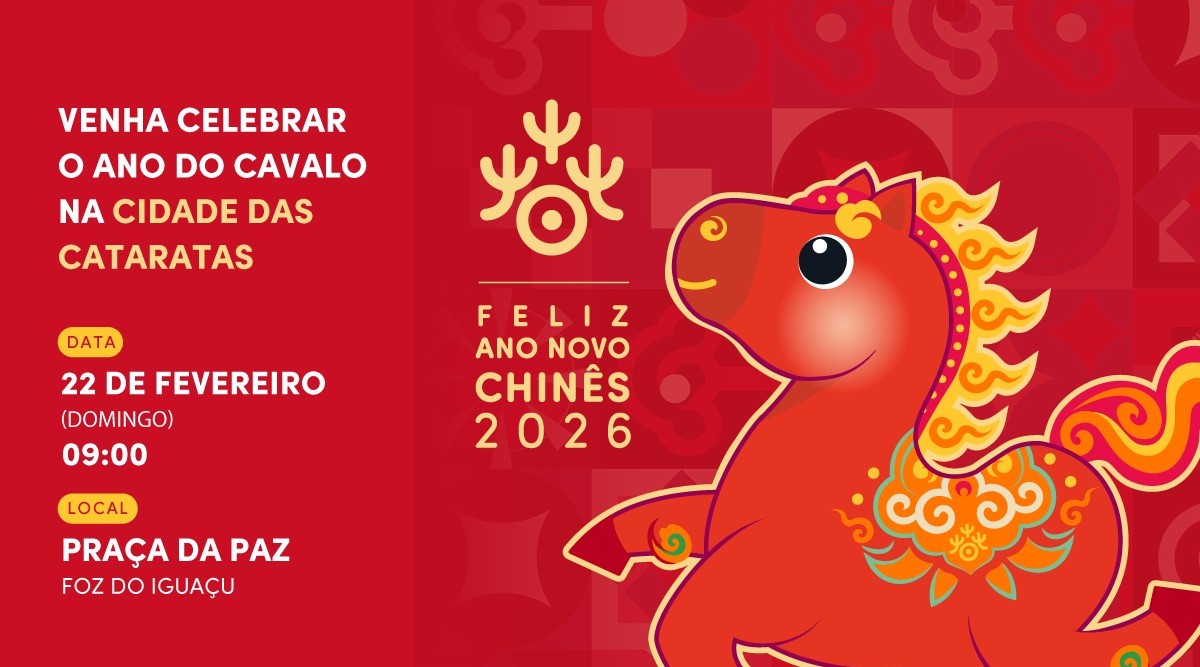 Ano Novo Chinês será celebrado em Foz do Iguaçu neste domingo, 22