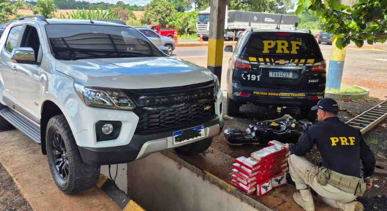 PRF intercepta quase 50 quilos de cocaína, na BR-277, na fronteira
