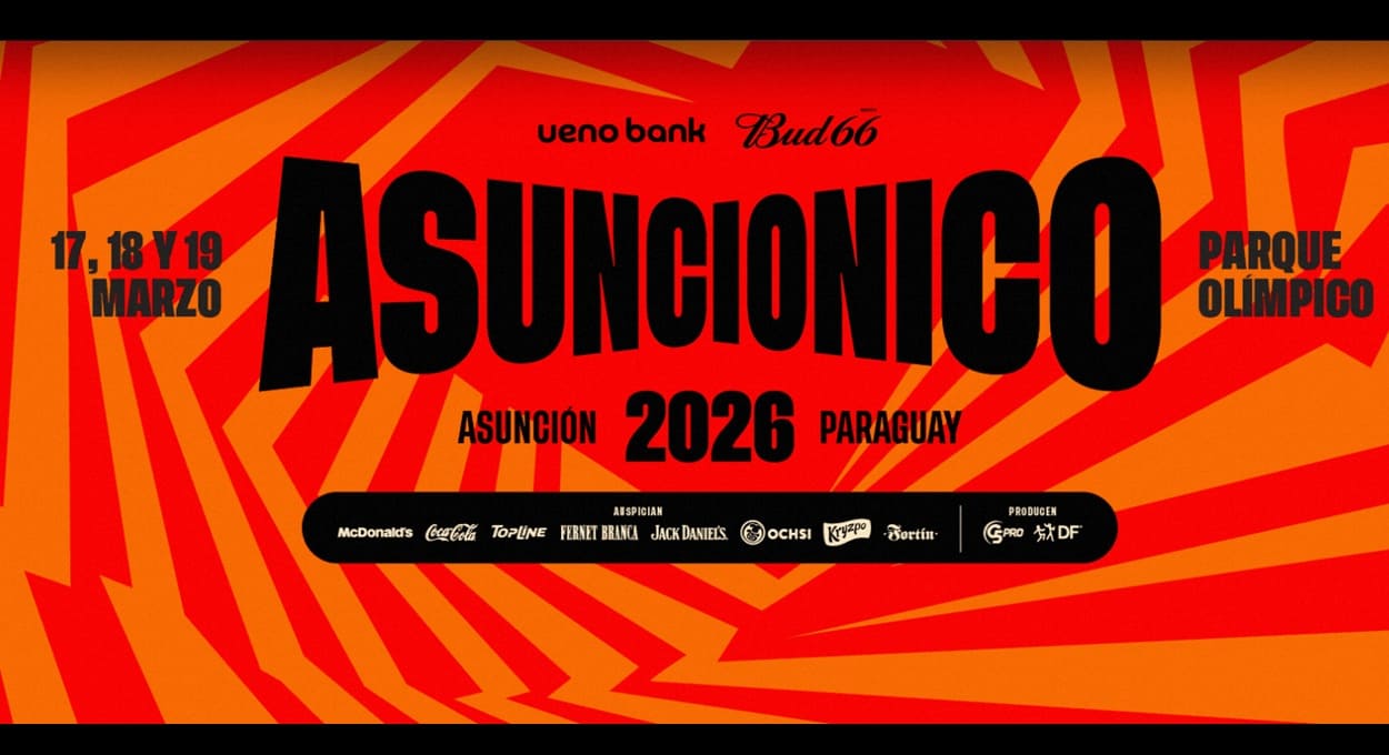 Asunciónico 2026: festival no Paraguai começa nesta terça-feira (17)