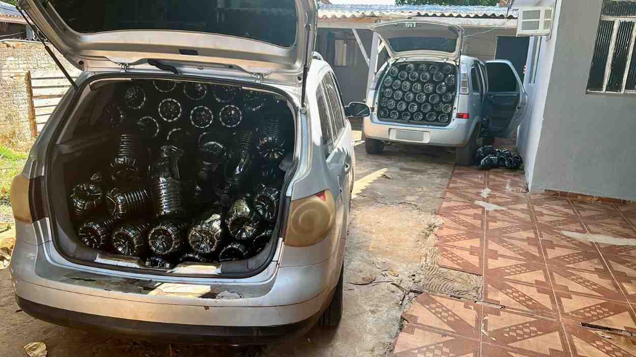 Fiscalização tira de circulação 500 galões de azeite ilegal da Argentina