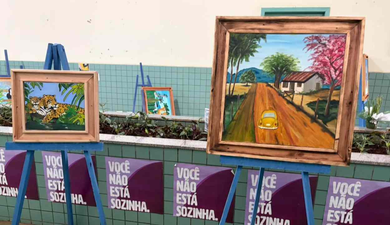 Obras produzidas por detentas são expostas em Foz