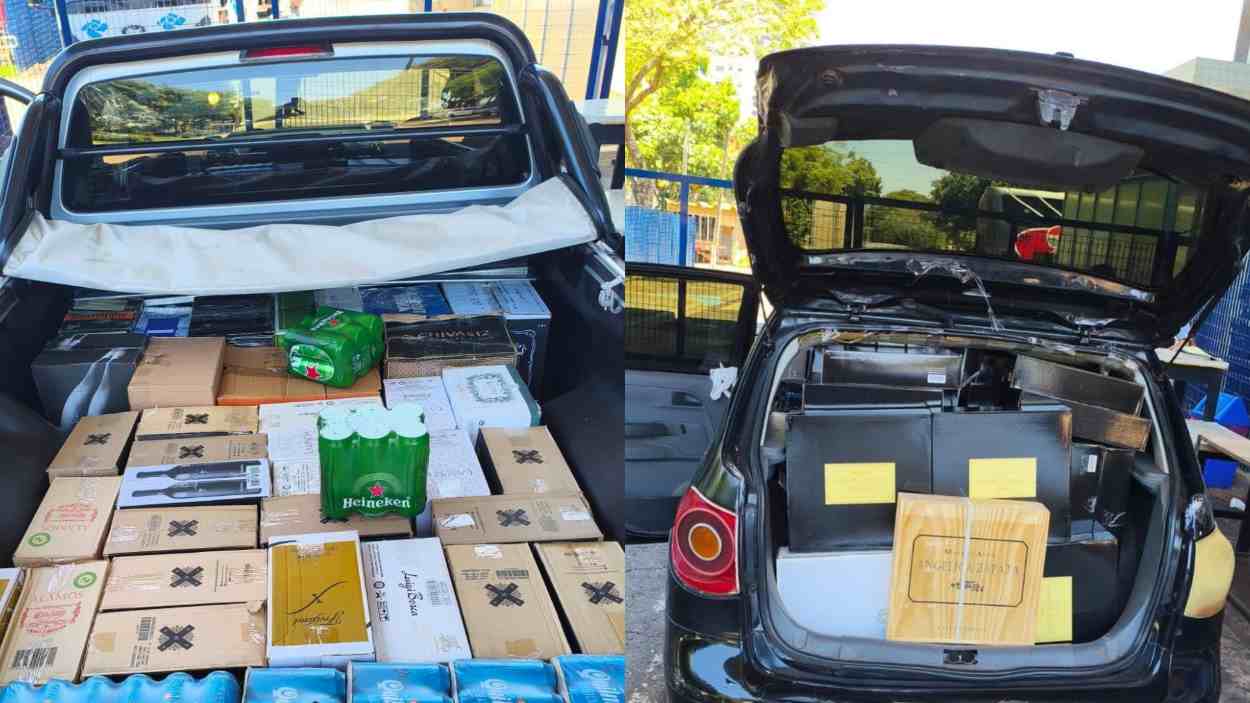 Operação na fronteira bloqueia três carros com carga de vinho