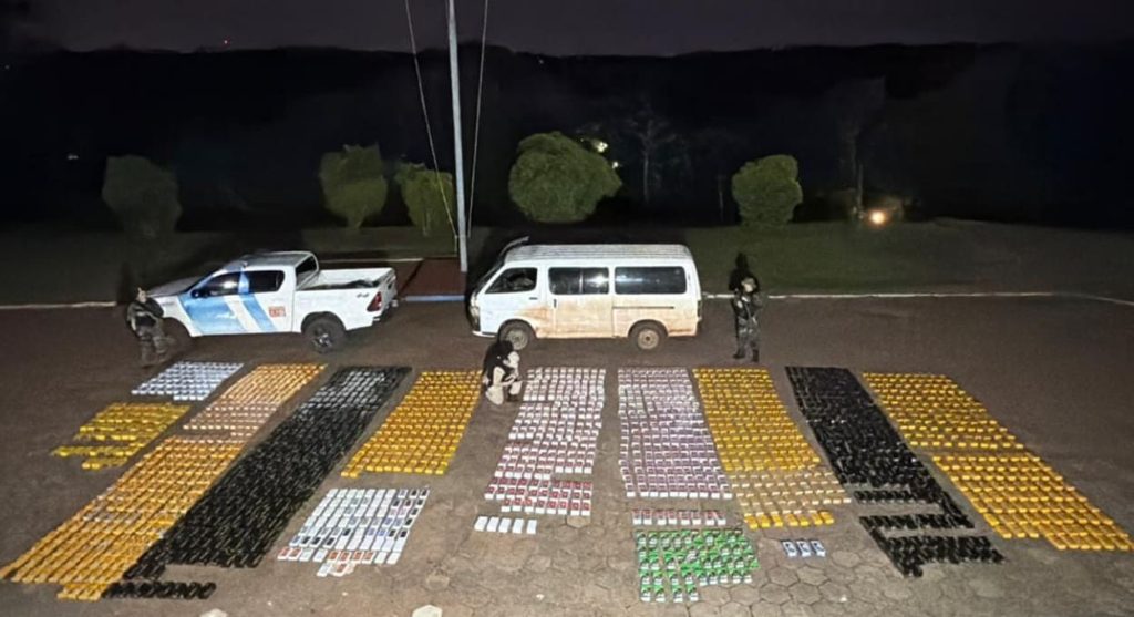 Mercadorias apreendidas na Argentina.