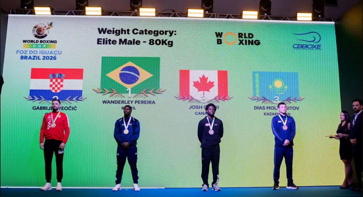 Brasil lidera pódios na Copa do Mundo de Boxe em Foz do Iguaçu