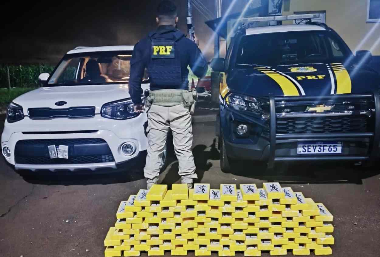 Mega-apreensão intercepta 100 quilos de cocaína na BR-277