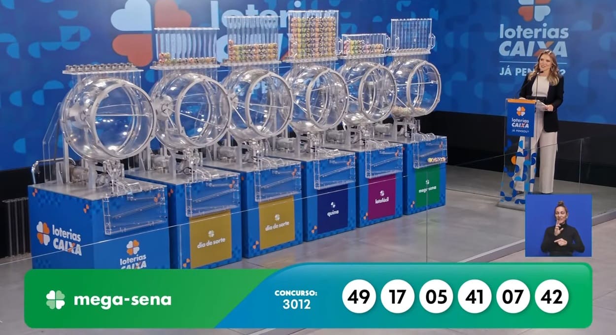 Concurso n.º 3.012: quina da Mega-Sena sai para Foz do Iguaçu