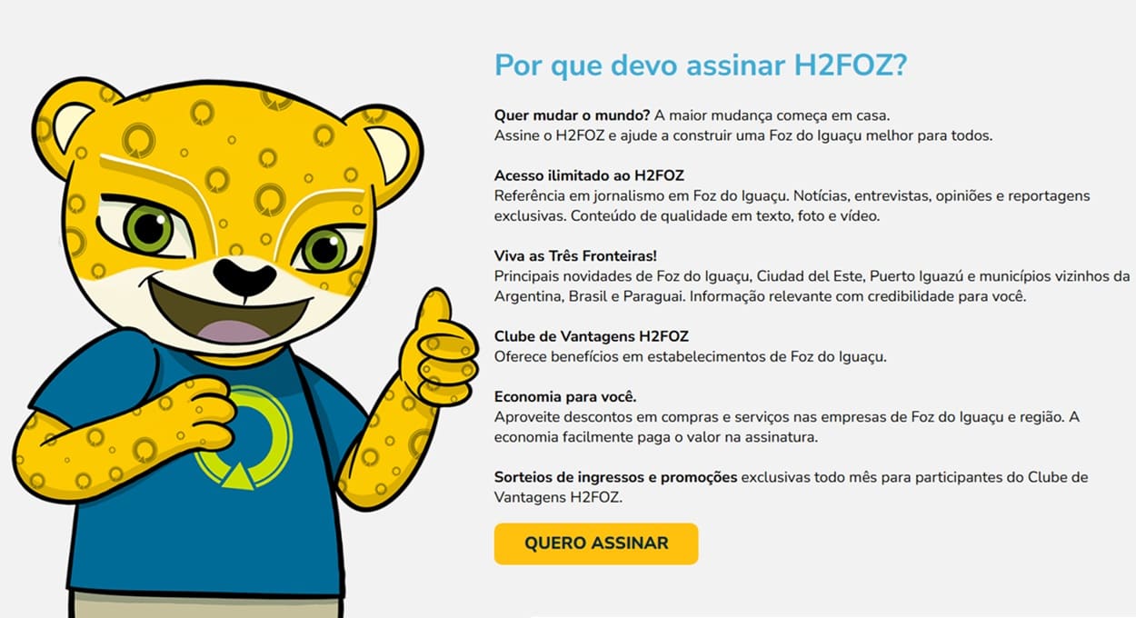 Conheça os planos e saiba por que assinar o H2FOZ