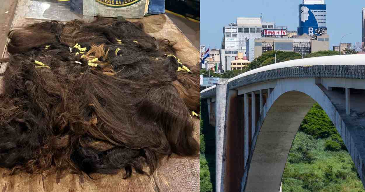 Carga de R$ 150 mil: fiscalização retém cabelo humano na Ponte da Amizade
