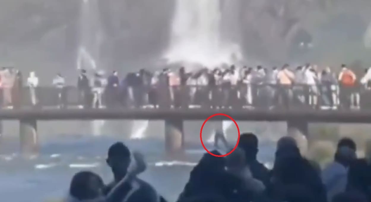 Vídeo: turista pula nas Cataratas do Iguaçu para pegar celular